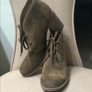 Lace up ankle booties